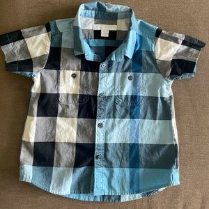 Baby/toddler button down shirt Burberry
